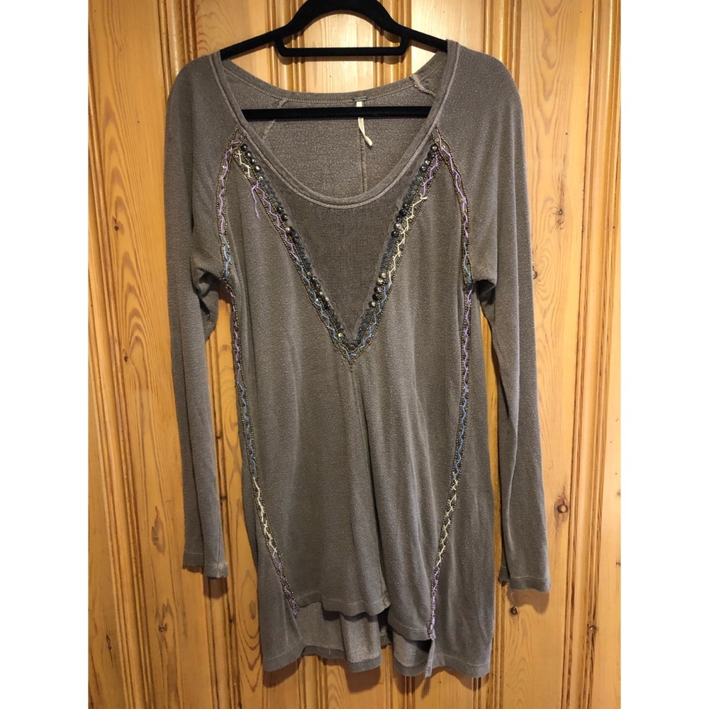 FP oversized embellished top